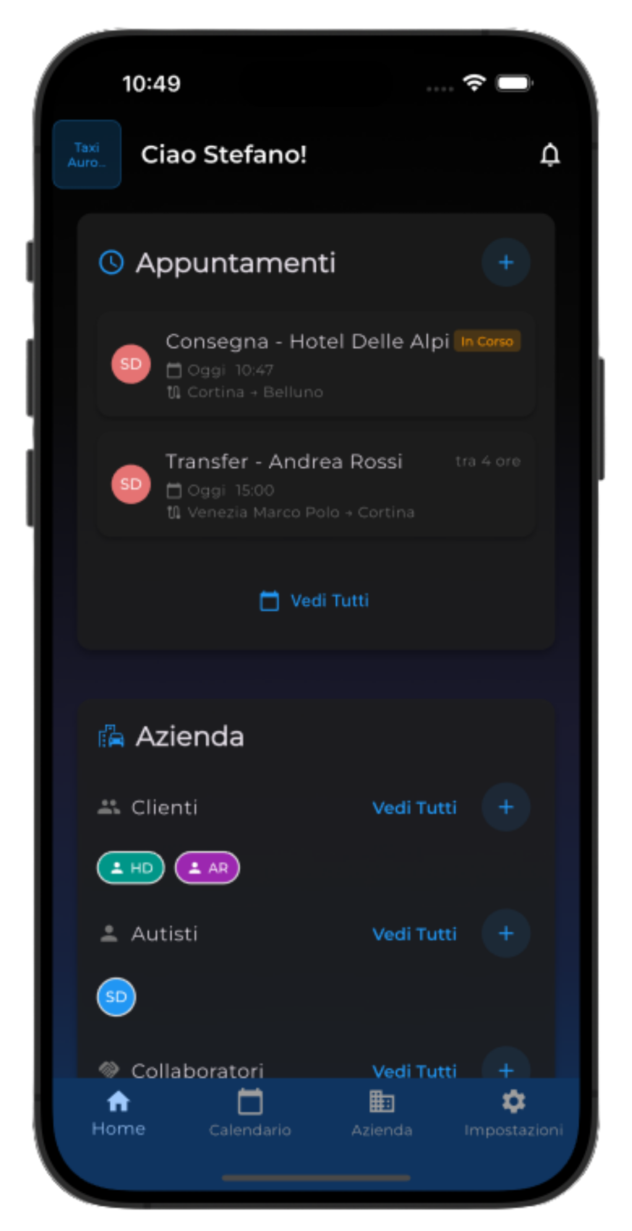 Chauffall App Screen 1