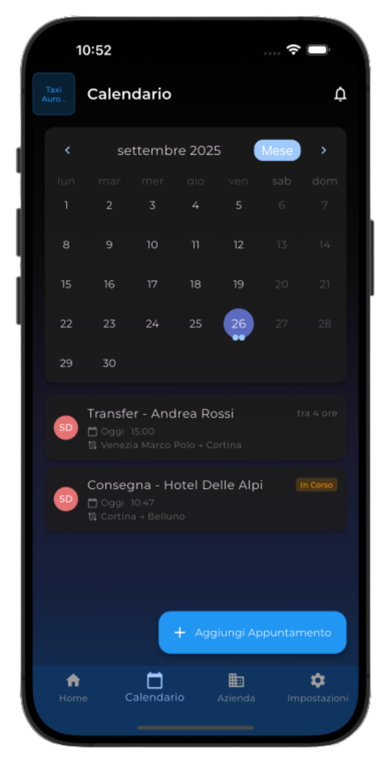Chauffall App Screen 3